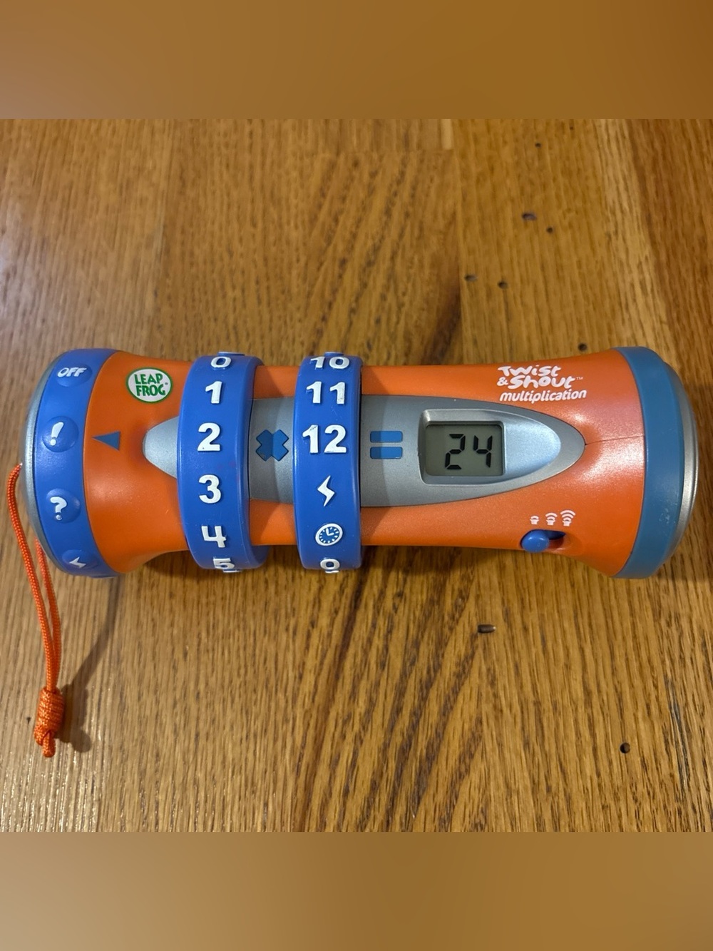 Leap Frog Twist & Shout Multiplication Learning Toy - Orange & Blue - Works